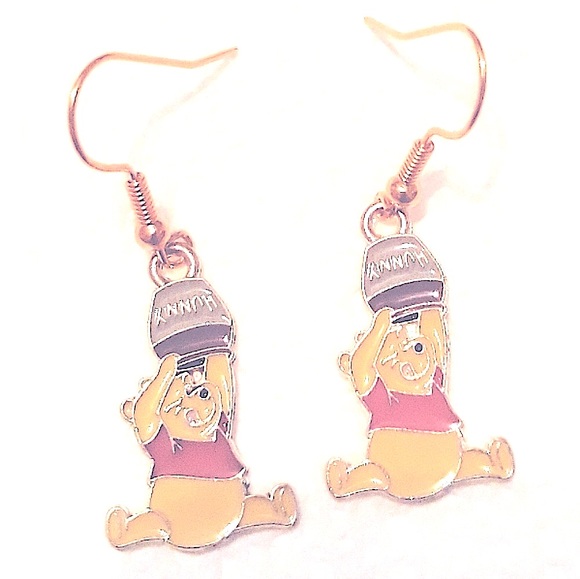 NEW Disney Winnie the Pooh Earrings Hand Crafted Charm Jewelry - Picture 7 of 7